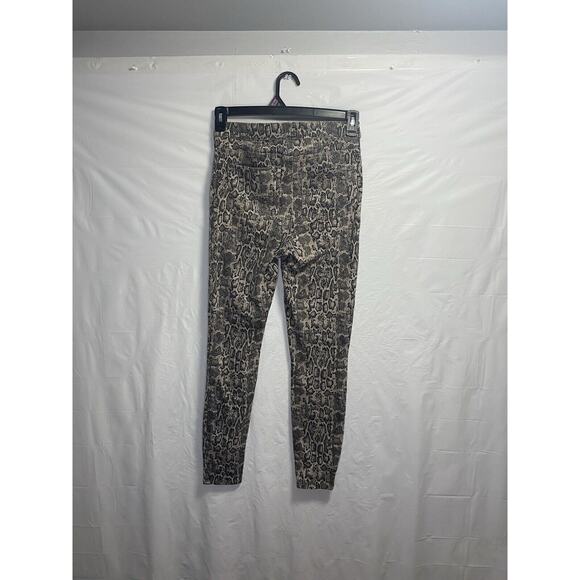 Spanx Jean-ish Ankle Leggings Taupe Snakeskin Women’s Medium Stretch Athleisure - Picture 2 of 3